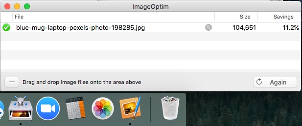 Compressing an Image in ImageOptim