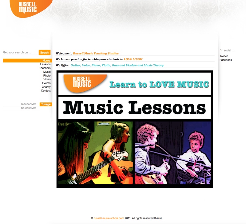 Russell-Music-School.com - Old Website