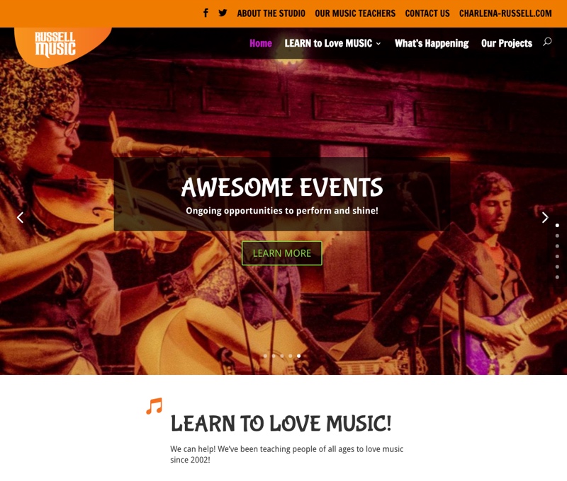 Russell-Music-School.com - Homepage - Full Screen View Russell-Music-School.com - Homepage - Full Screen View