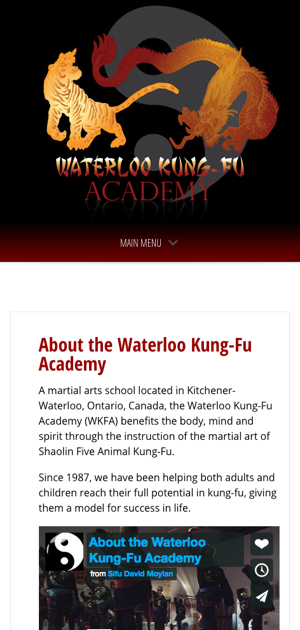 WaterlooKungFu.com - About Us - Mobile View WaterlooKungFu.com - About Us - Mobile View