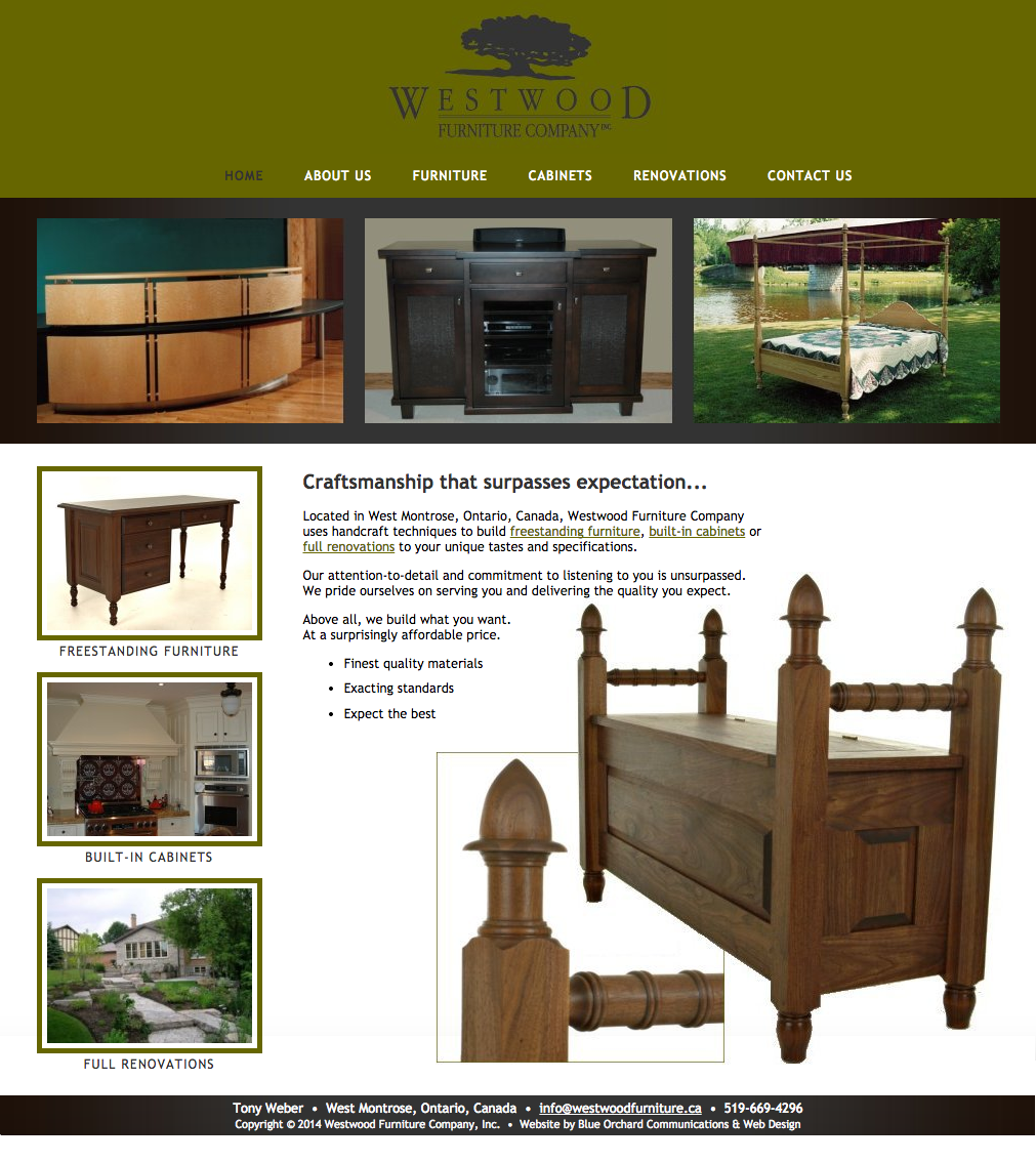 WestwoodFurniture.ca - Redesigned Website - 2009